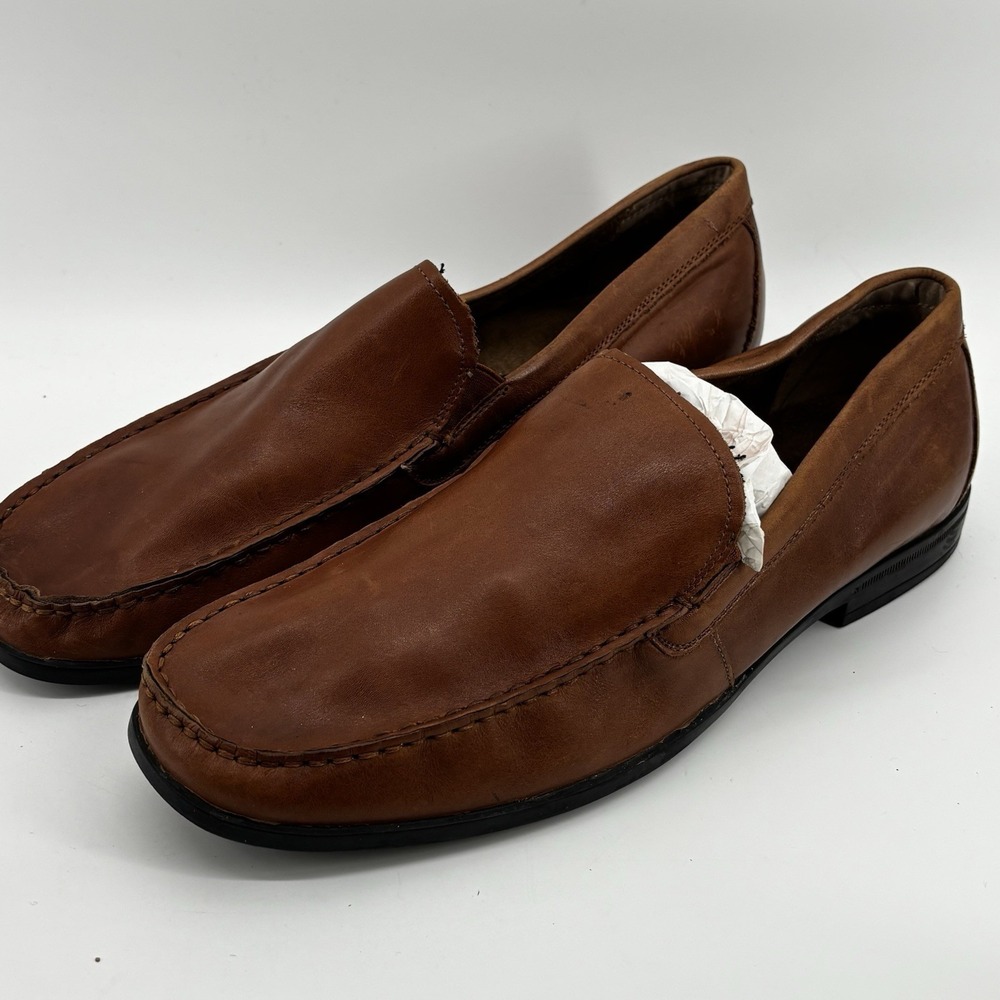 NUNN BUSH Men's Size 14 M Brown Memory Foam Slip-on Shoes Loafers Driving Shoes